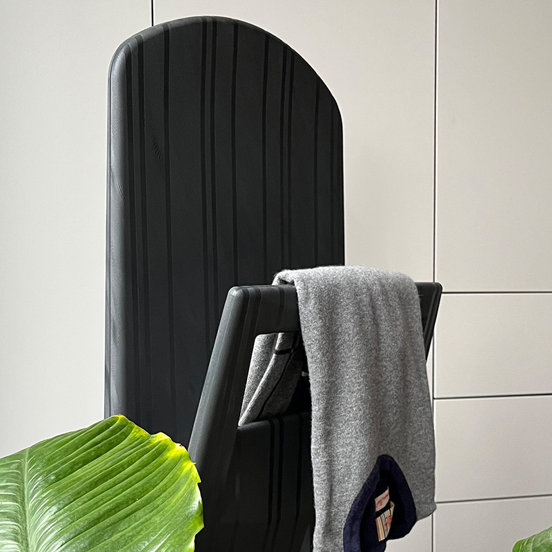 Eccopanta gessato bedroom coat stand - black 4